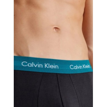 Calvin Klein ανδρικά βαμβακερά 3pack boxers με χρώμα στο λάστιχο,κανονική γραμμή,95%cotton 5%elastane U2664G MXB